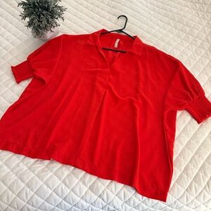 Zenana Red Blouse
